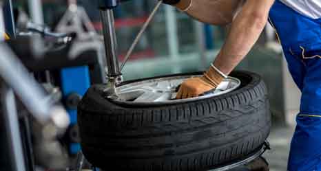 Grease the beads of tires