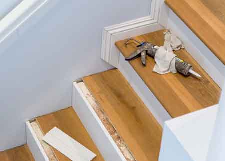 How to install hardwood flooring on stairs